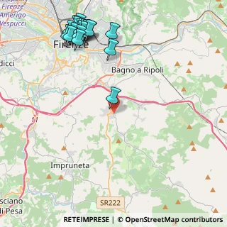 Mappa Via del Ponte Nuovo, 50012 Bagno a Ripoli FI, Italia (5.816)