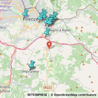 Mappa Via del Ponte Nuovo, 50012 Bagno a Ripoli FI, Italia (4.72357)