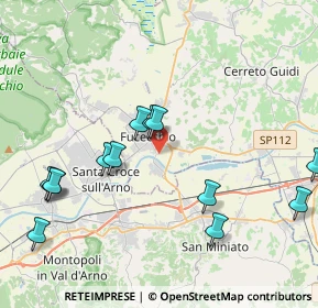 Mappa Via di Ponzano, 50054 Fucecchio FI, Italia (4.60846)