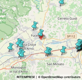 Mappa Via di Ponzano, 50054 Fucecchio FI, Italia (5.805)