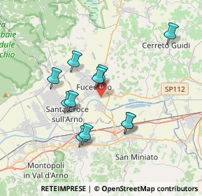 Mappa Via di Ponzano, 50054 Fucecchio FI, Italia (3.34091)