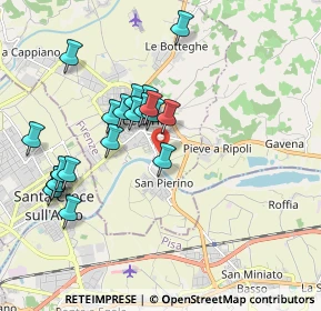 Mappa Via di Ponzano, 50054 Fucecchio FI, Italia (1.854)