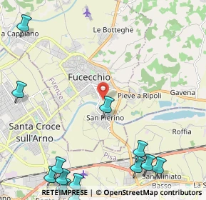 Mappa Via di Ponzano, 50054 Fucecchio FI, Italia (3.48923)
