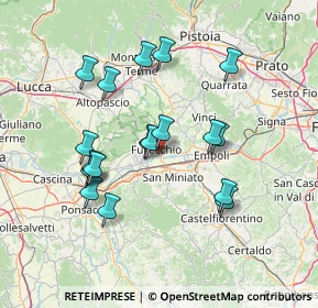 Mappa Via di Ponzano, 50054 Fucecchio FI, Italia (13.88389)