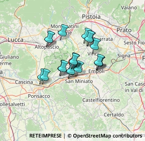Mappa Via di Ponzano, 50054 Fucecchio FI, Italia (9.0845)