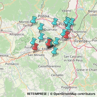 Mappa Via Giro delle Mura Sud, 50053 Empoli FI, Italia (10.47526)