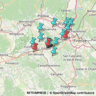 Mappa Via Tosco Romagnola 6 Pontorme, 50053 Empoli FI, Italia (9.33882)