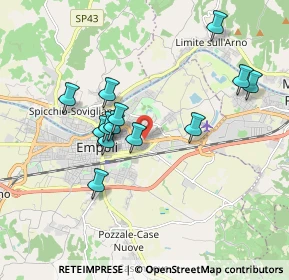 Mappa Via Tosco Romagnola 6 Pontorme, 50053 Empoli FI, Italia (1.72846)