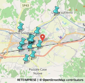 Mappa Via Tosco Romagnola 6 Pontorme, 50053 Empoli FI, Italia (1.705)