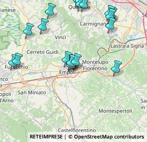 Mappa Via Tosco Romagnola 6 Pontorme, 50053 Empoli FI, Italia (9.6465)