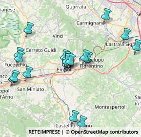 Mappa Via Tosco Romagnola 6 Pontorme, 50053 Empoli FI, Italia (7.9215)