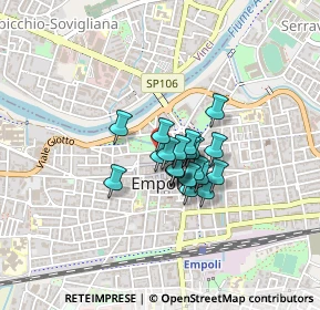 Mappa Via Chiara, 50051 Empoli FI, Italia (0.251)
