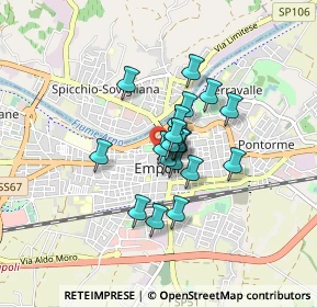 Mappa Via Chiara, 50051 Empoli FI, Italia (0.5565)