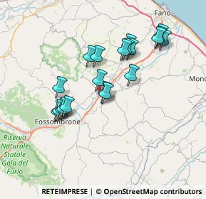 Mappa Via dell'Industria, 61038 TERRE ROVERESCHE PU, Italia (6.8665)