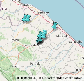 Mappa Via dell'Industria, 61038 TERRE ROVERESCHE PU, Italia (6.72273)