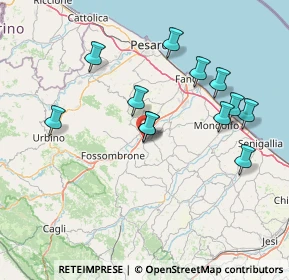 Mappa Via dell'Industria, 61038 TERRE ROVERESCHE PU, Italia (14.87917)