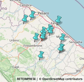 Mappa Via dell'Industria, 61038 TERRE ROVERESCHE PU, Italia (10.75615)