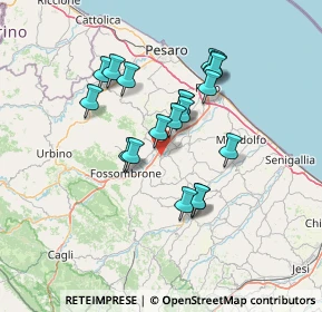 Mappa Via dell'Industria, 61038 TERRE ROVERESCHE PU, Italia (11.75263)