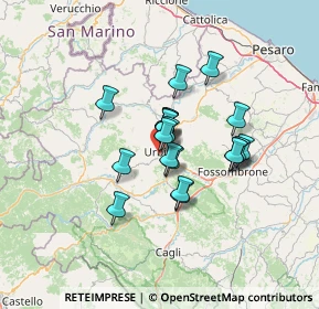 Mappa Via Naz.Bocca Trabaria, 61029 Urbino PU, Italia (9.3715)