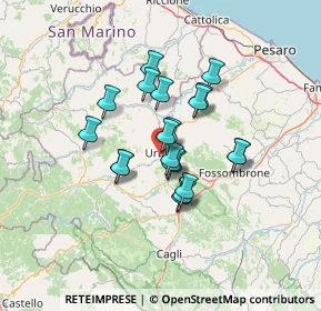 Mappa Via Naz.Bocca Trabaria, 61029 Urbino PU, Italia (9.986)