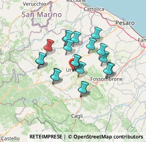 Mappa Via Naz.Bocca Trabaria, 61029 Urbino PU, Italia (10.6435)