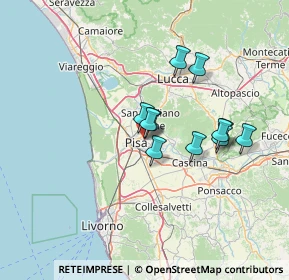 Mappa Via P. Bracciolini Ghezzano, 56010 San Giuliano Terme PI, Italia (11.01545)