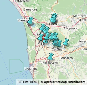 Mappa Via P. Bracciolini Ghezzano, 56010 San Giuliano Terme PI, Italia (10.0015)