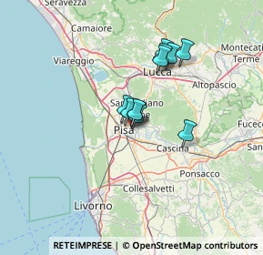 Mappa Via P. Bracciolini Ghezzano, 56010 San Giuliano Terme PI, Italia (8.92909)