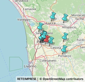 Mappa Via P. Bracciolini Ghezzano, 56010 San Giuliano Terme PI, Italia (6.89143)