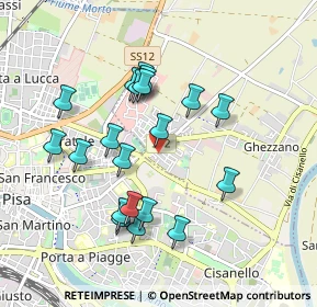 Mappa Via P. Bracciolini Ghezzano, 56010 San Giuliano Terme PI, Italia (0.892)