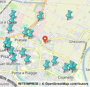 Mappa Via P. Bracciolini Ghezzano, 56010 San Giuliano Terme PI, Italia (1.474)