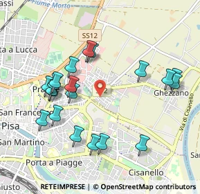 Mappa Via P. Bracciolini Ghezzano, 56010 San Giuliano Terme PI, Italia (1.0475)