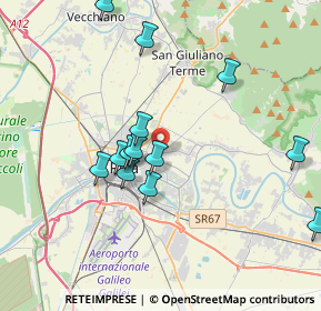 Mappa Via P. Bracciolini Ghezzano, 56010 San Giuliano Terme PI, Italia (3.78923)