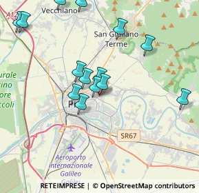 Mappa Via P. Bracciolini Ghezzano, 56010 San Giuliano Terme PI, Italia (4.05571)