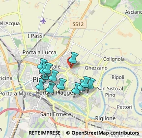 Mappa Via P. Bracciolini Ghezzano, 56010 San Giuliano Terme PI, Italia (1.58462)