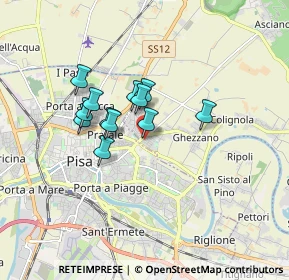 Mappa Via P. Bracciolini Ghezzano, 56010 San Giuliano Terme PI, Italia (1.265)