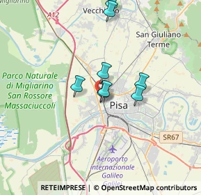 Mappa Via Girolamo Caruso, 56122 Pisa PI, Italia (4.90333)