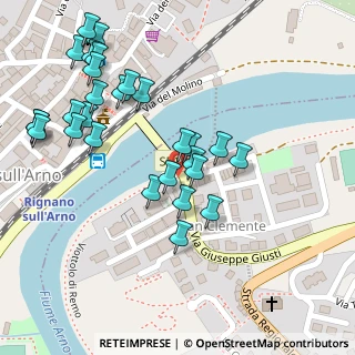 Mappa Via Giuseppe Giusti, 50067 Rignano sull'Arno FI, Italia (0.12857)