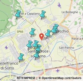 Mappa Viale Saffo, 56029 Santa Croce sull'Arno PI, Italia (1.66182)