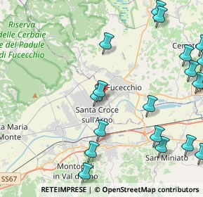 Mappa Viale Saffo, 56029 Santa Croce sull'Arno PI, Italia (6.208)