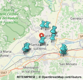 Mappa Viale Saffo, 56029 Santa Croce sull'Arno PI, Italia (3.22353)