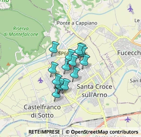 Mappa Via Toscana, 56029 Santa Croce sull'Arno PI, Italia (1.01467)