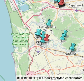 Mappa Via Ugo Foscolo, 56127 Pisa PI, Italia (9.876)