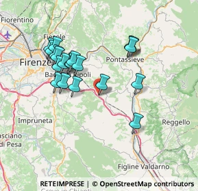 Mappa Loc. S.Donato in Collina, 50067 Rignano sull'Arno FI, Italia (6.9885)