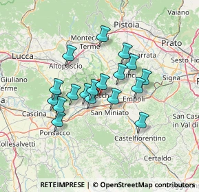 Mappa Via Nazario Sauro, 50054 Fucecchio FI, Italia (11.07222)