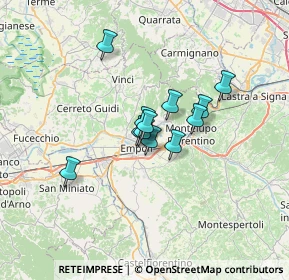 Mappa Via delle Olimpiadi, 50053 Empoli FI, Italia (4.35917)