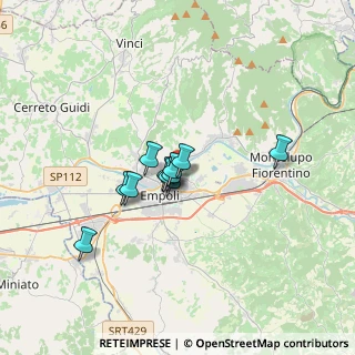 Mappa Via delle Olimpiadi, 50053 Empoli FI, Italia (2.18455)