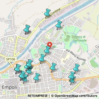 Mappa Via delle Olimpiadi, 50053 Empoli FI, Italia (0.7215)