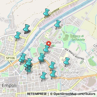 Mappa Via delle Olimpiadi, 50053 Empoli FI, Italia (0.6165)