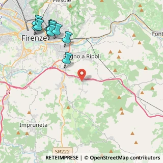 Mappa Via Brigate Partigiane, 50012 Antella FI, Italia (5.76364)